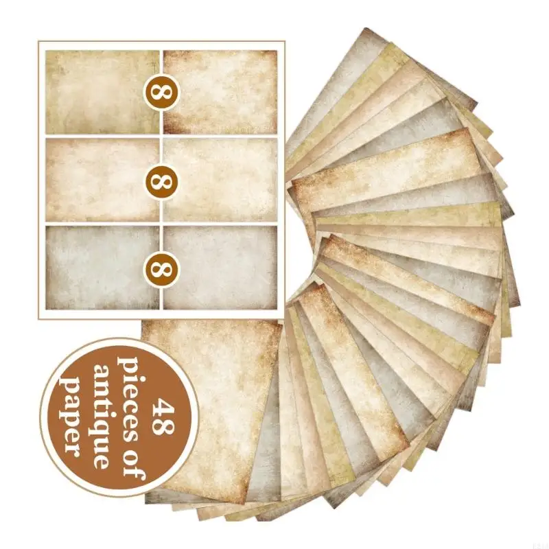 

Creative Retro Designed Sheets Double Sided Printing Paper Quality For Artistic Writing & School Crafting Projects