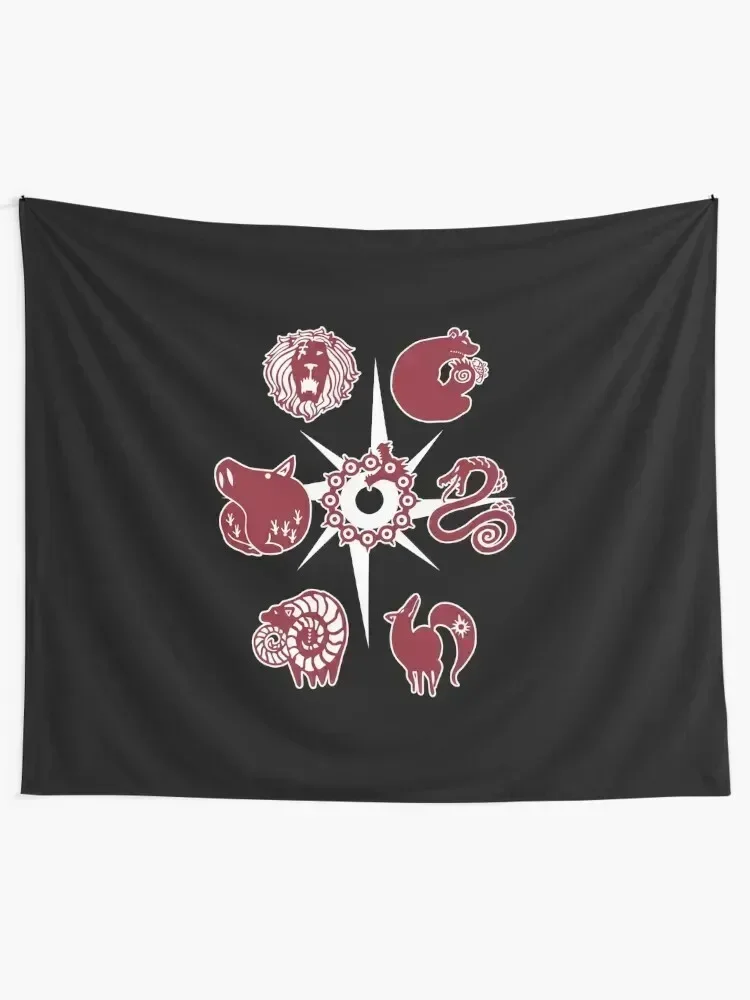 Seven Deadly Tattoos Tapestry Wall Decorations Wall Hanging Wall Tapestry