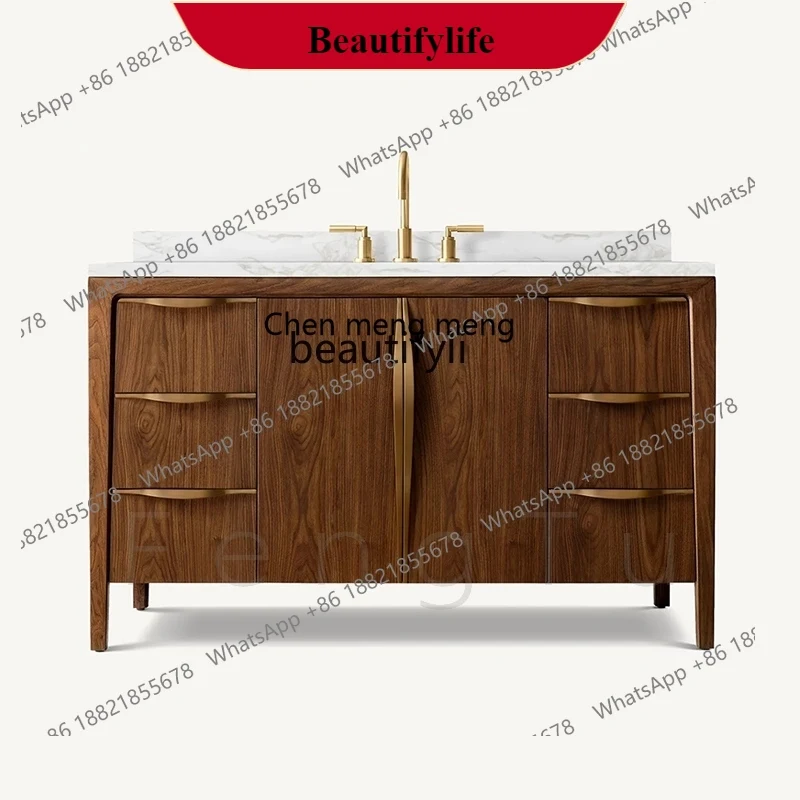 G153 Bathroom hand wash basin Floor-to-ceiling marble integrated household washbasin