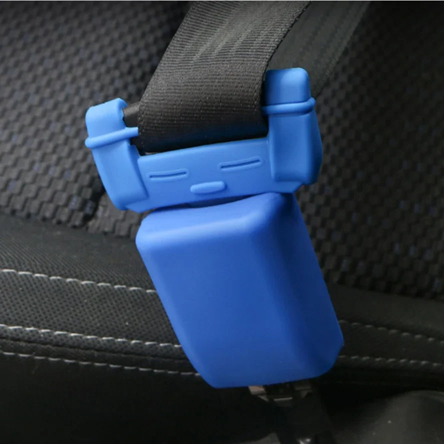 Soft Silica Gel Safety Seat Belt Lock Buckle Plug Protective Cover Anti-Scratch Dust Protection Car Styling Black Red Blue