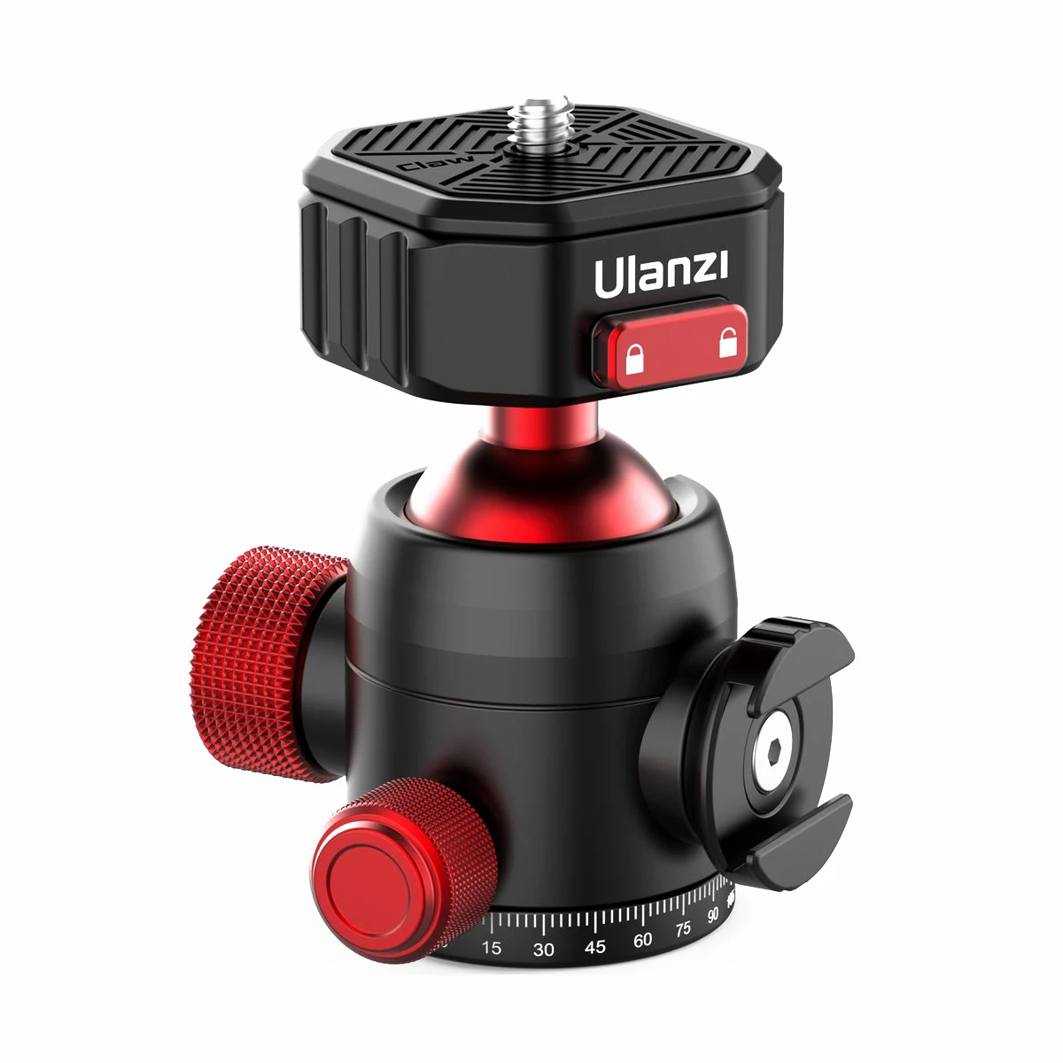 

Ulanzi U100 Quick Release Ballhead Tripod Heads DSLR Gimbal Slider Tripod Quick Switch Ballhead Extend Cold Shoe for LED Light