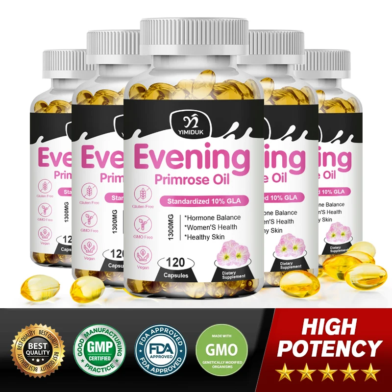 

Natural Evening Primrose Oil Capsule Regulate Hormone Level Antioxidant Strong Bones Enhance Immunity For Women