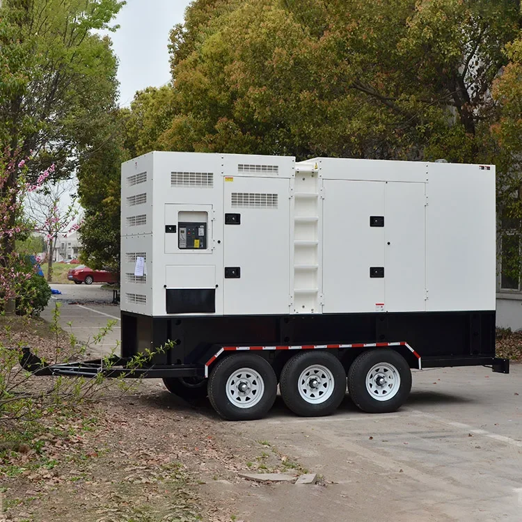 trailer mobile dynamo diesel generators 80kva 90kva vlvo power generator 100kva generator set 125 kva