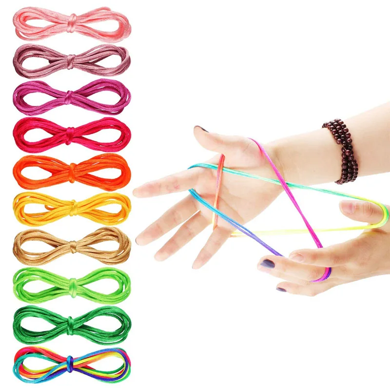 3Pcs Rainbow Rope Finger Games For Kids Toddler Threading Toy Juguetes Niñas XXX De 3 6 8 12 15 Años Kinder Spiele