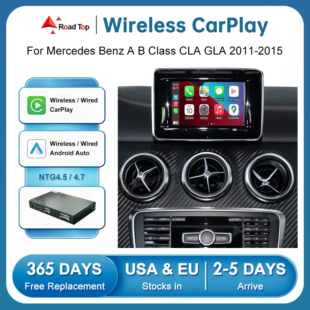 

Беспроводной CarPlay для Mercedes Benz A-Class W176 B-Class W246 CLA GLA 2011-2015, с функцией Mirror Link AirPlay