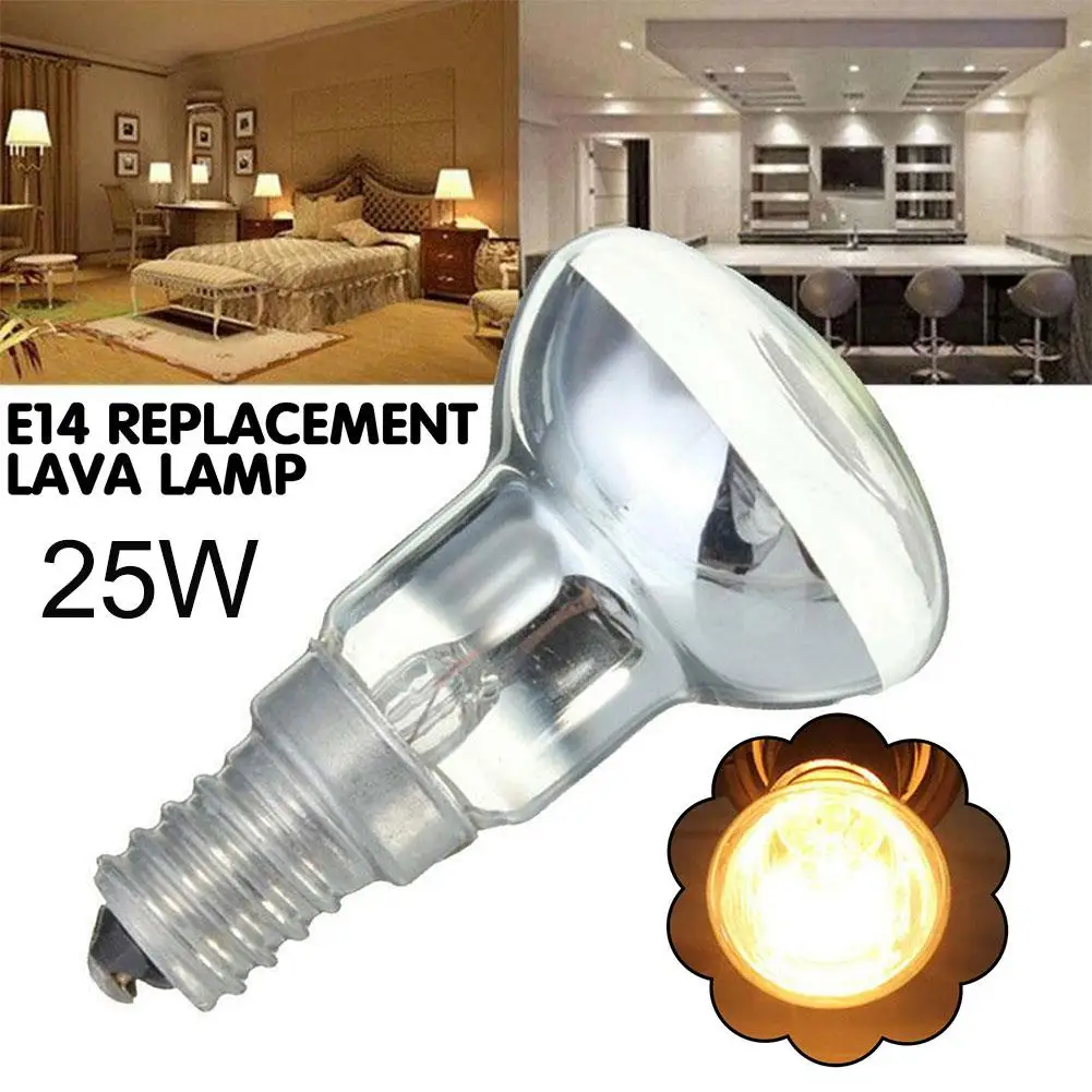 25W R39 Reflector Spotlight Lava Lamp Bulb SES E14 Base Replacement Lava Lamp Spotlight Screw Reflector Bulb Filament