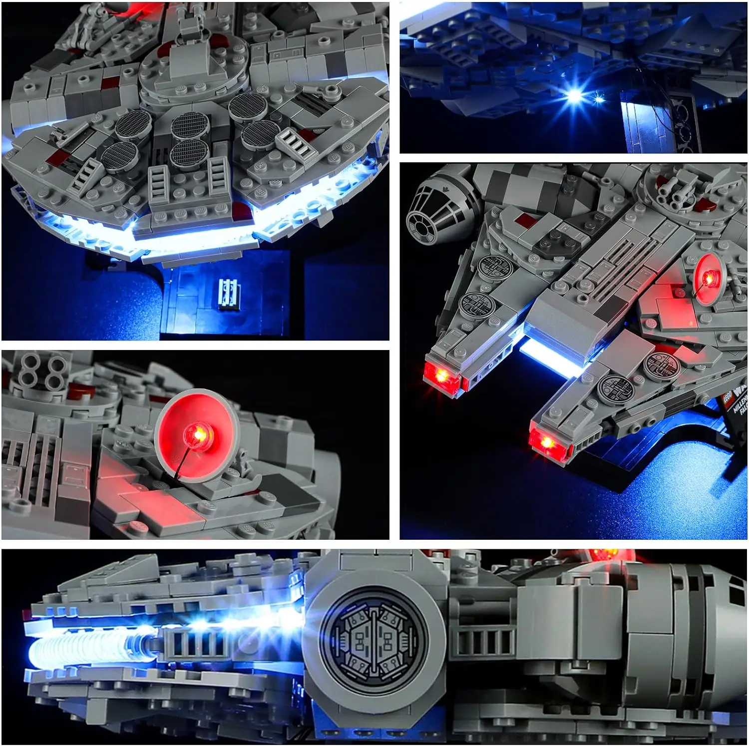 HPROSPER 5V LED Lighting (No Model) For LEGO 75375 Star Wars Millennium Falcon Light Up your Building Blocks With Battery box