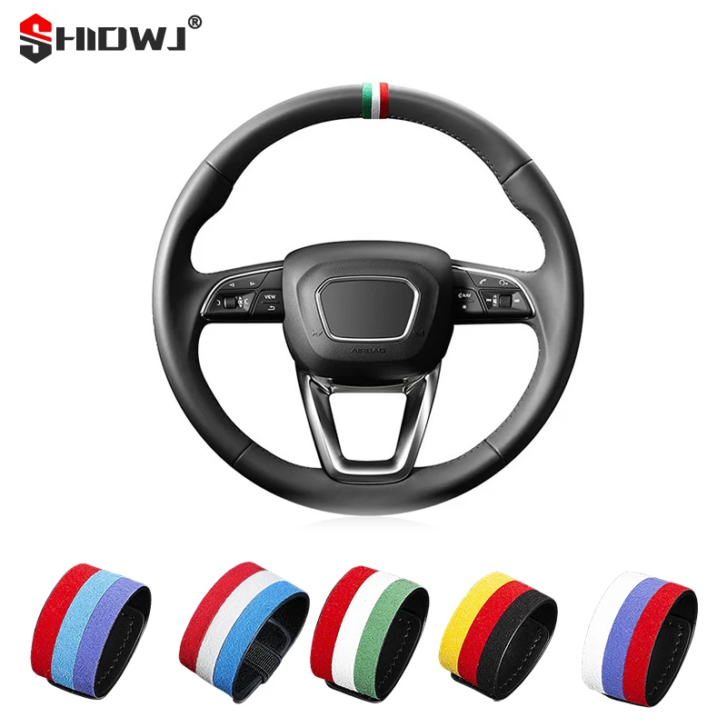 1Pcs Car Steering Wheel Return Standard Universal Car Modification Accessories Center Line Creative Marking Prompt Sticker