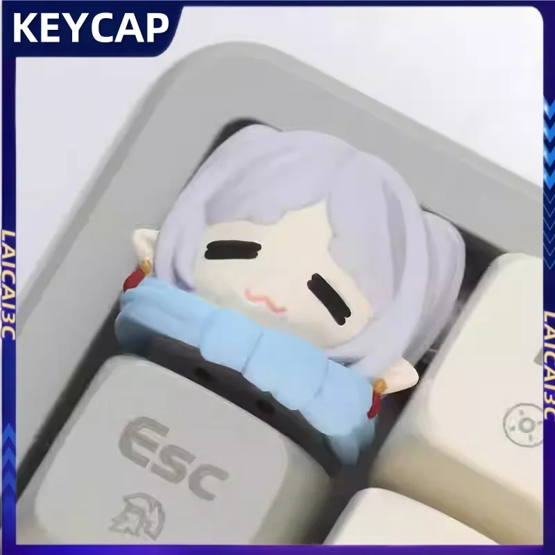 

Creative Frieren Keycaps Cross Shaft Anime Cute Fun Personalized Mechanical Keyboards Accessories Gifts Collectibles Keycaps