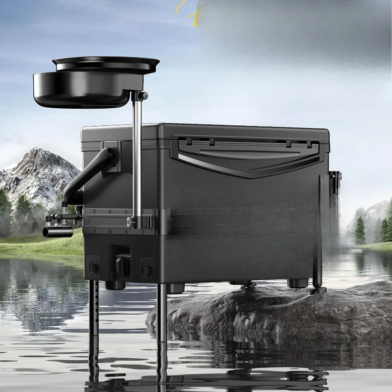 

Fishing box, track corner battery full set 2025 new seated fishing box multi-functional thickened 29