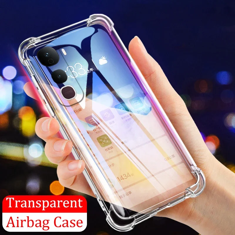 

Shockproof Clear Phone Case For VIVO Y400 Pro Y29T Y29S 5G Shockproof Silicone Soft Back Cover For VIVO Y400 Pro Y29T Y29S 5G