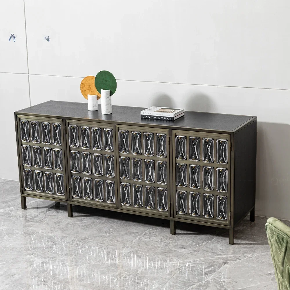 customization bedroom chest of drawers dining room furniture kitchen black solid wood cupboard buffet sideboard cabinet luxury