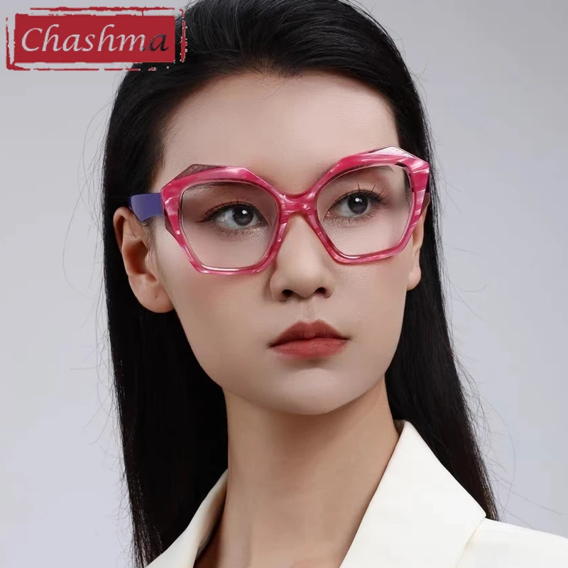 Chashma Prescription Glasses Women Acetate Optical Eyewear Fashion Spectacles High End Eyeglasses Frames for Myopia Lenses