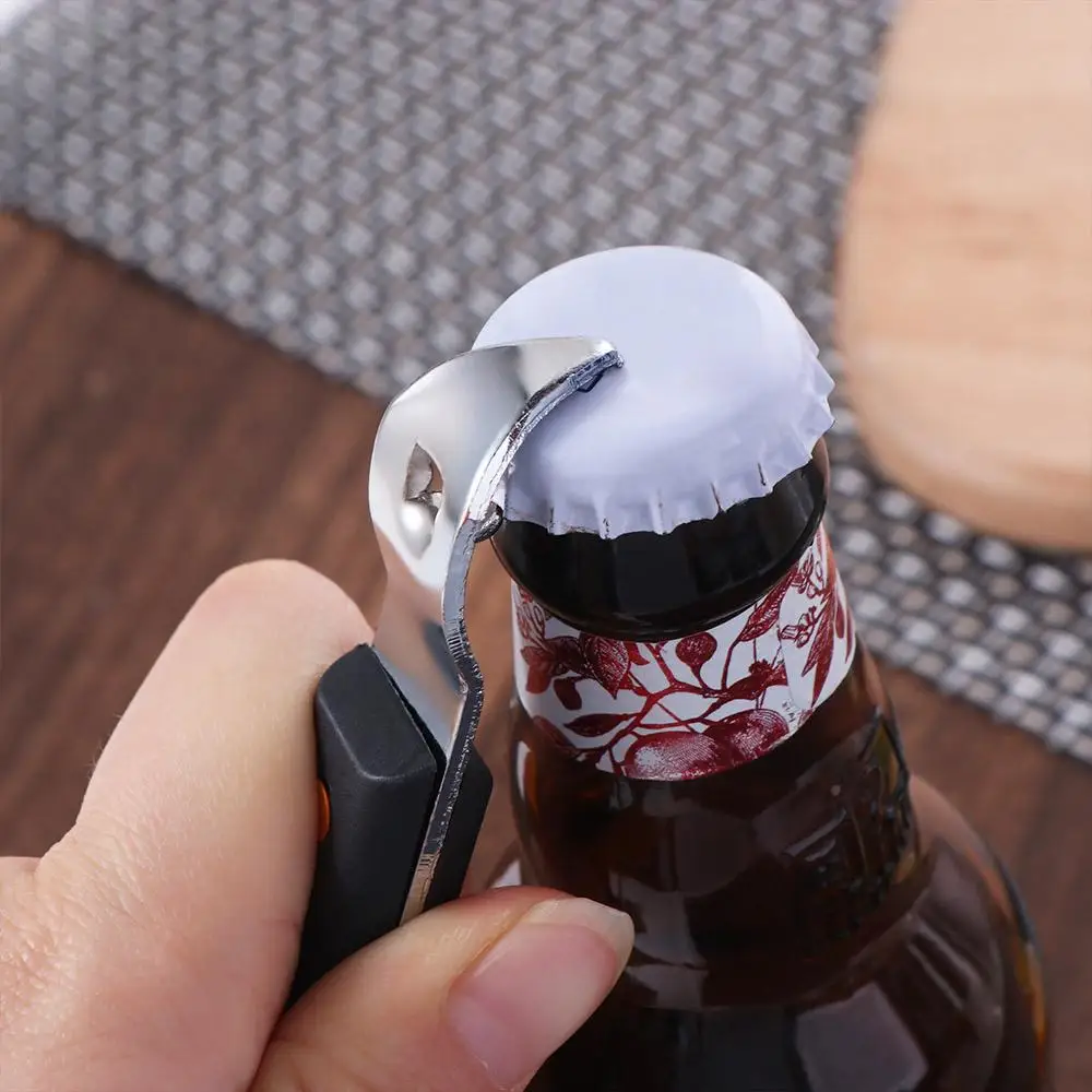 

Kitchen Tools Stainless Steel Beer Opener Multifunctional Safety Can Opener Hand-actuated Creative Bottle Opener Home