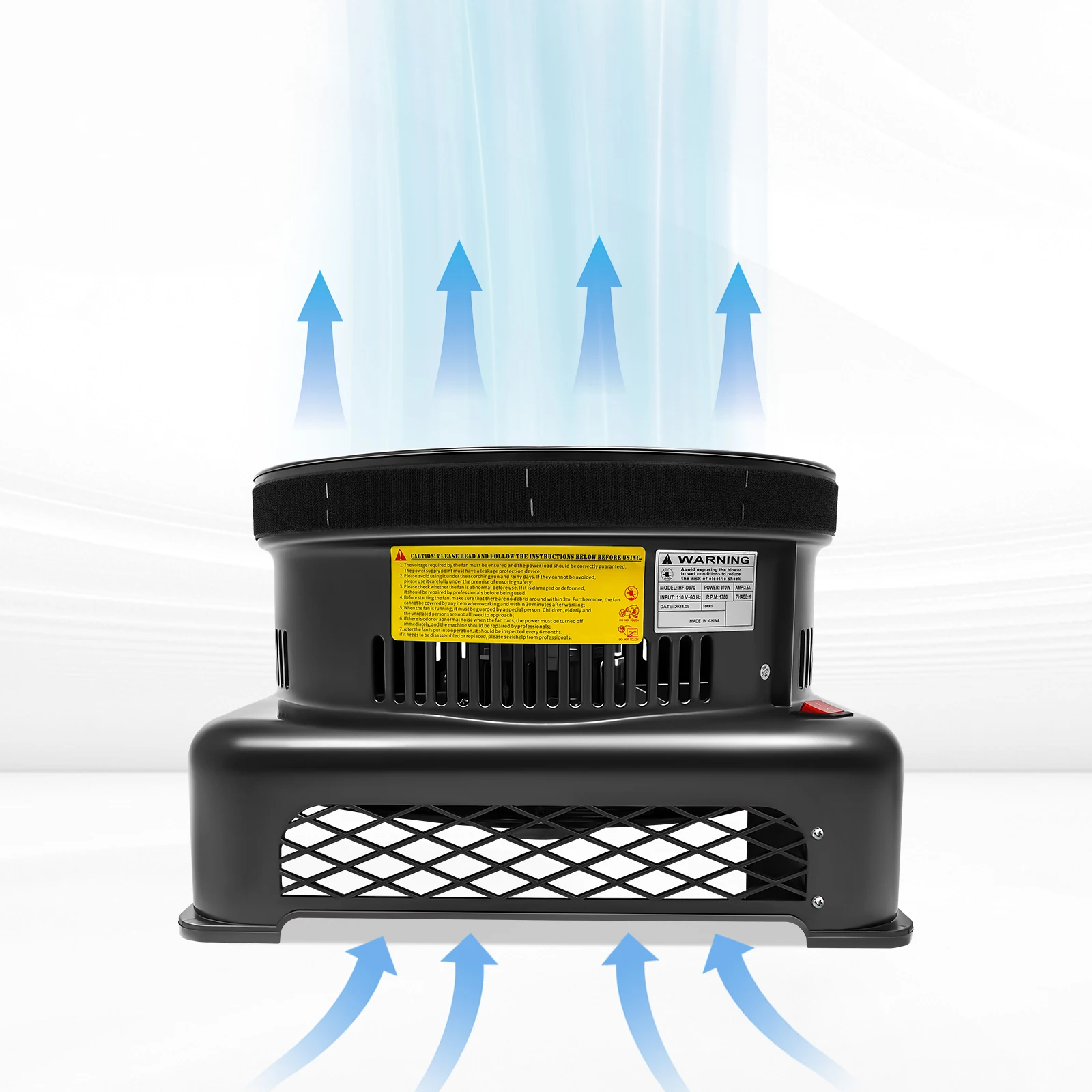منفاخ هواء HF-D370 بقدرة 370 وات مناسب للدمى القابلة للنفخ في ارتفاع محرك منفاخ الهواء بطول 9.84-13.12 قدم #2