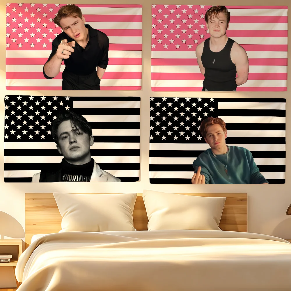 Actor K-Kit Connor Flag For Sports Matches Games Parade Rally Holiday Festival Backyard Balcony Club Bar Decor