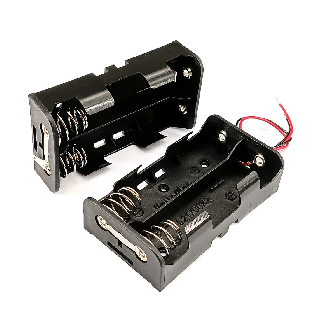 New Arrived ! 21700 Case  2 Slots 21700 box 21700 Battery Holder 21700 Battery Box With Line /With Pins Series/Parallel