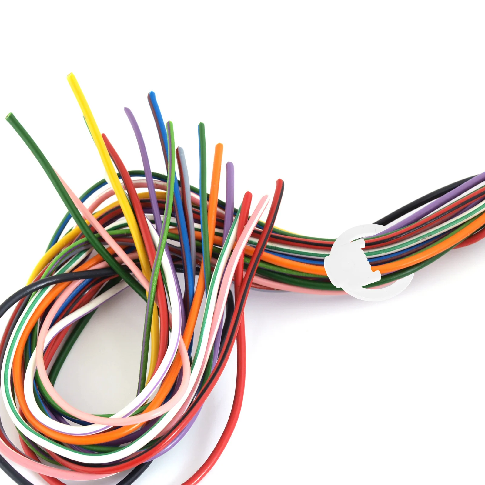 

100Pcs Power Cable Holder Clips Easy Install Clamp for Outdoor String Lights Lamp Wire Cable Holder Clips Wall Mount