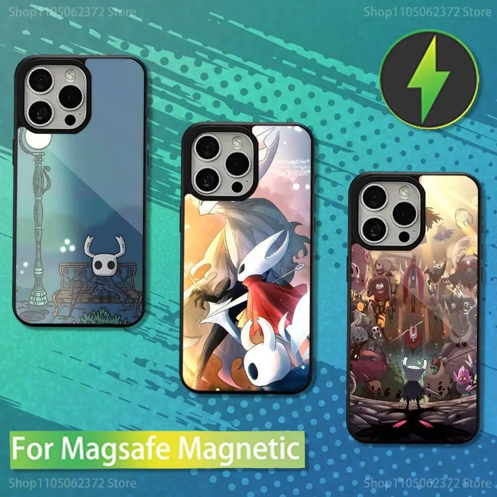 

Hot H-Hollow K-Knight Game Phone Case For iPhone 16,15,14,13,12,11,Pro,Max,Plus,Mini,Magsafe,Magnetic Wireless Charging Case