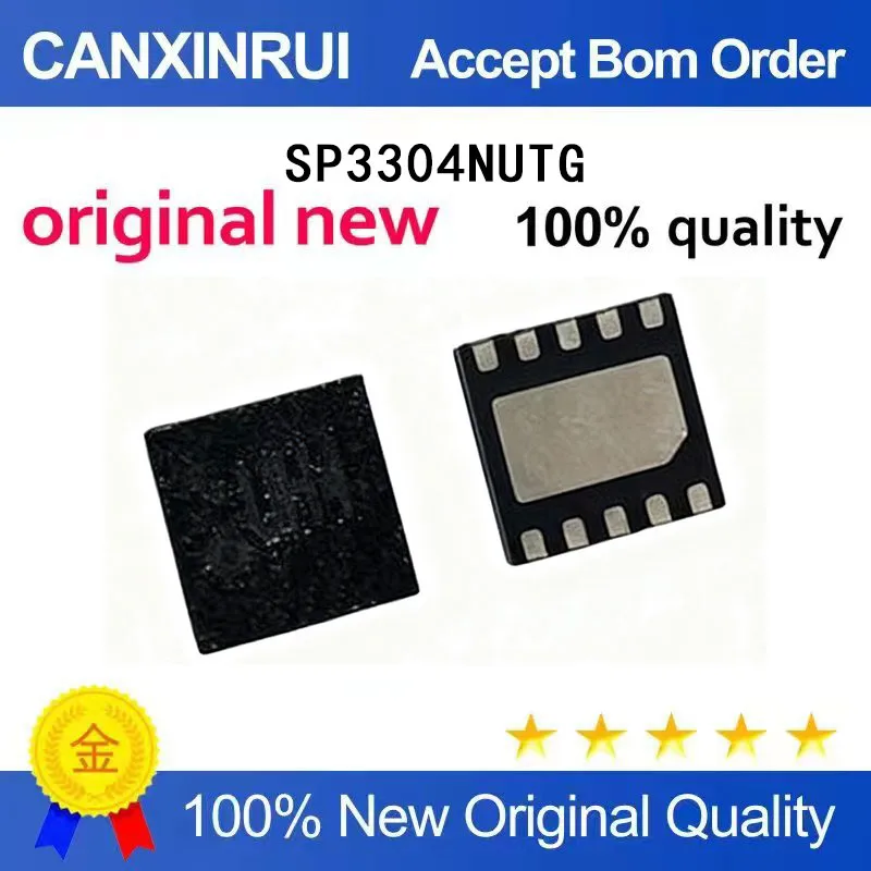 (5-100 Pieces)Brand new original SP3304NUTG silk screen UH4 QFN-10 spot chip IC