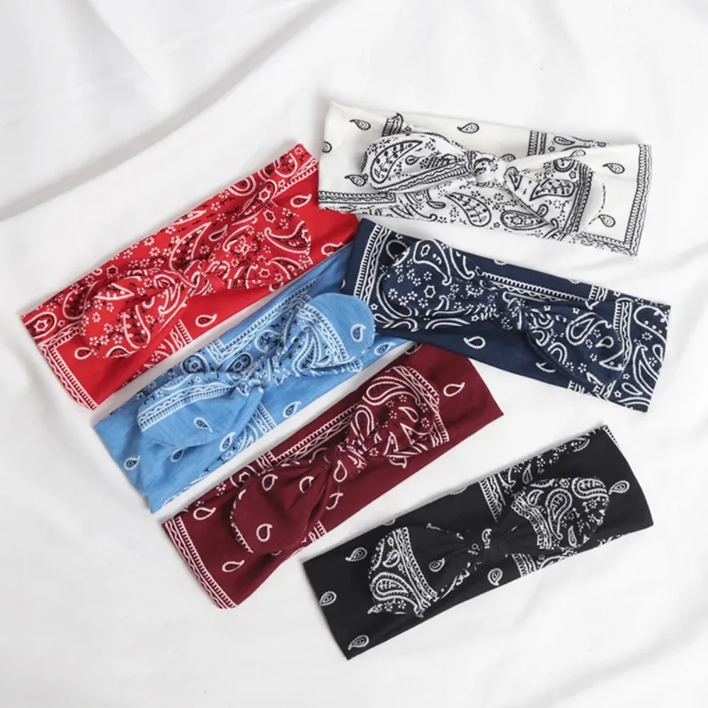 

Эластичная повязка для волос с узлом и принтом каштанов и кроличьих ушей, 6 цветов, для женщин