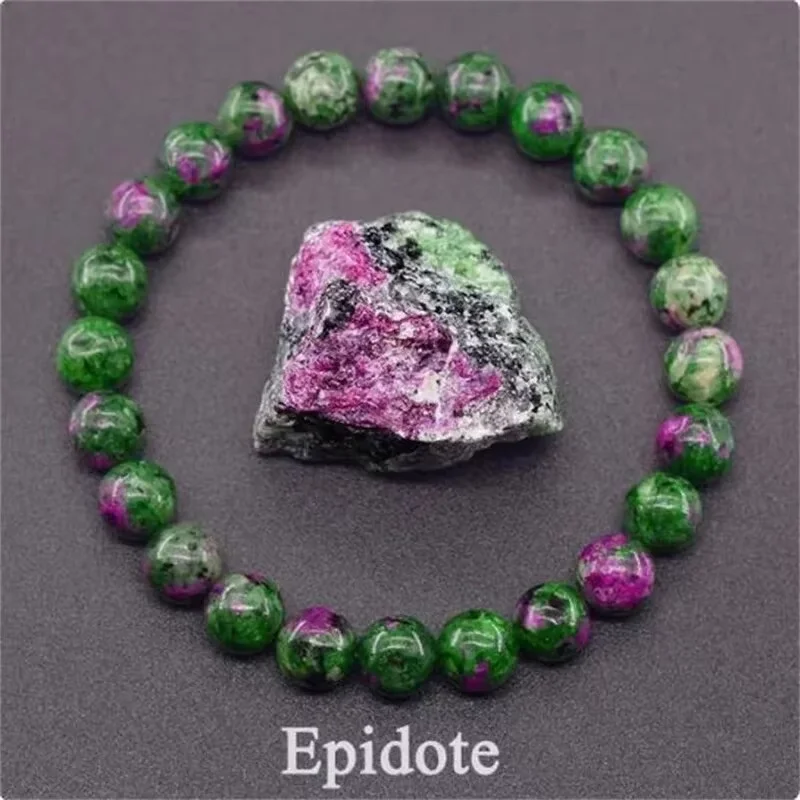 Jewelry Making With Stones - Charm Geniune Doğal Epidot Zoisit Taş