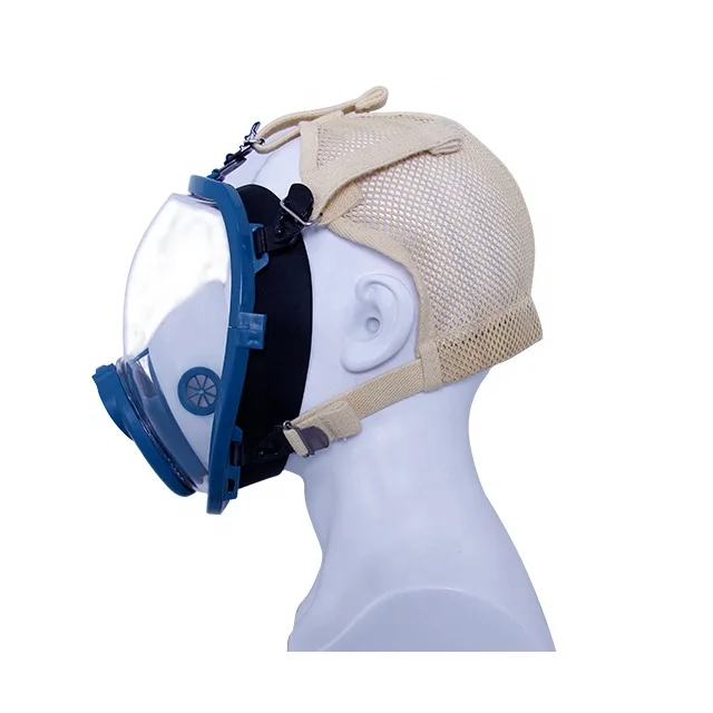 Custom Fireman Equipment Full Face Gas Mask with  SCBA