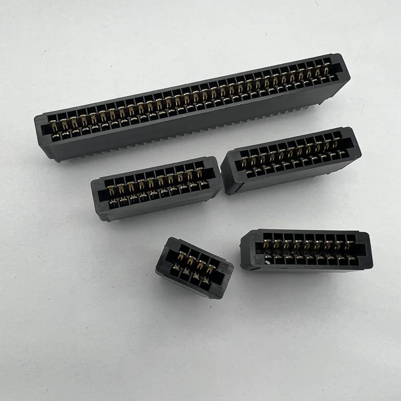 5PCS 2.54mm Pitch 4P6P8P10P12P14P16P18P50P56P-84P Edge Card Connector Slot Bus Socket Gold Finger Socket PCB Board Straight Pin