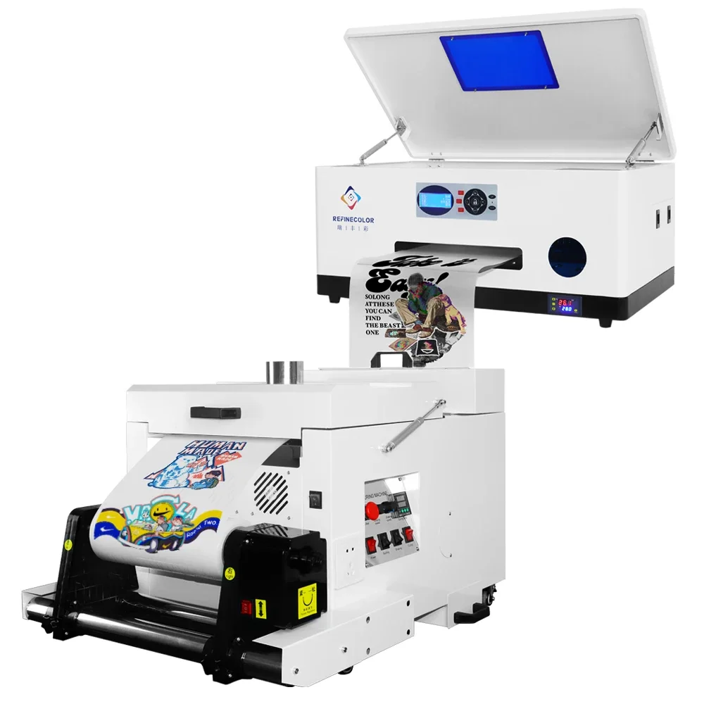 Refinecolor DTF Shaker e Secador, DTF Inkjet T-shirt Printing Machine