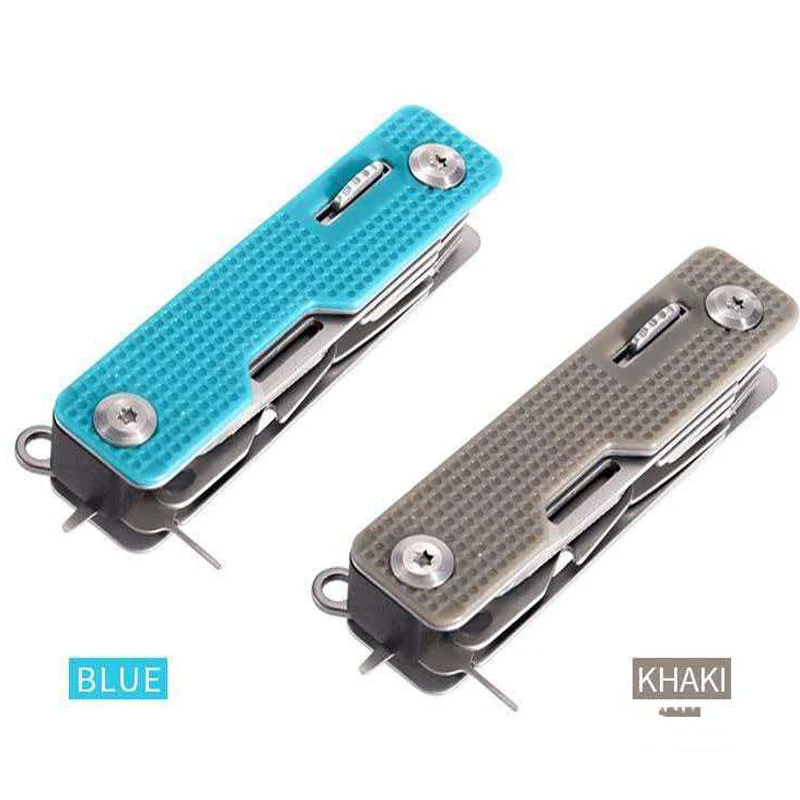 Outdoor portable multi-functional knife, folding knife, versatile knife, stainless steel and aluminum knife, camping outdoor sur