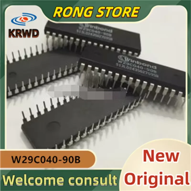 2PCS W29C040-90B New and Original Chip IC W29C040-90 W29C040 DIP32 Memory chip