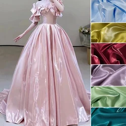 Hot Sale Luxury Glossy Liquid Satin Fabric Galaxy Shiny Water Gloss Satin Fabric for Formal Dress Clothing Designer Material