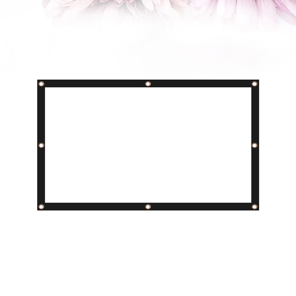 

1pc Projector 120 Inch 16:9 Portable White Fiber Optic Diffusion Clear Image For Office Conference Room Gaming