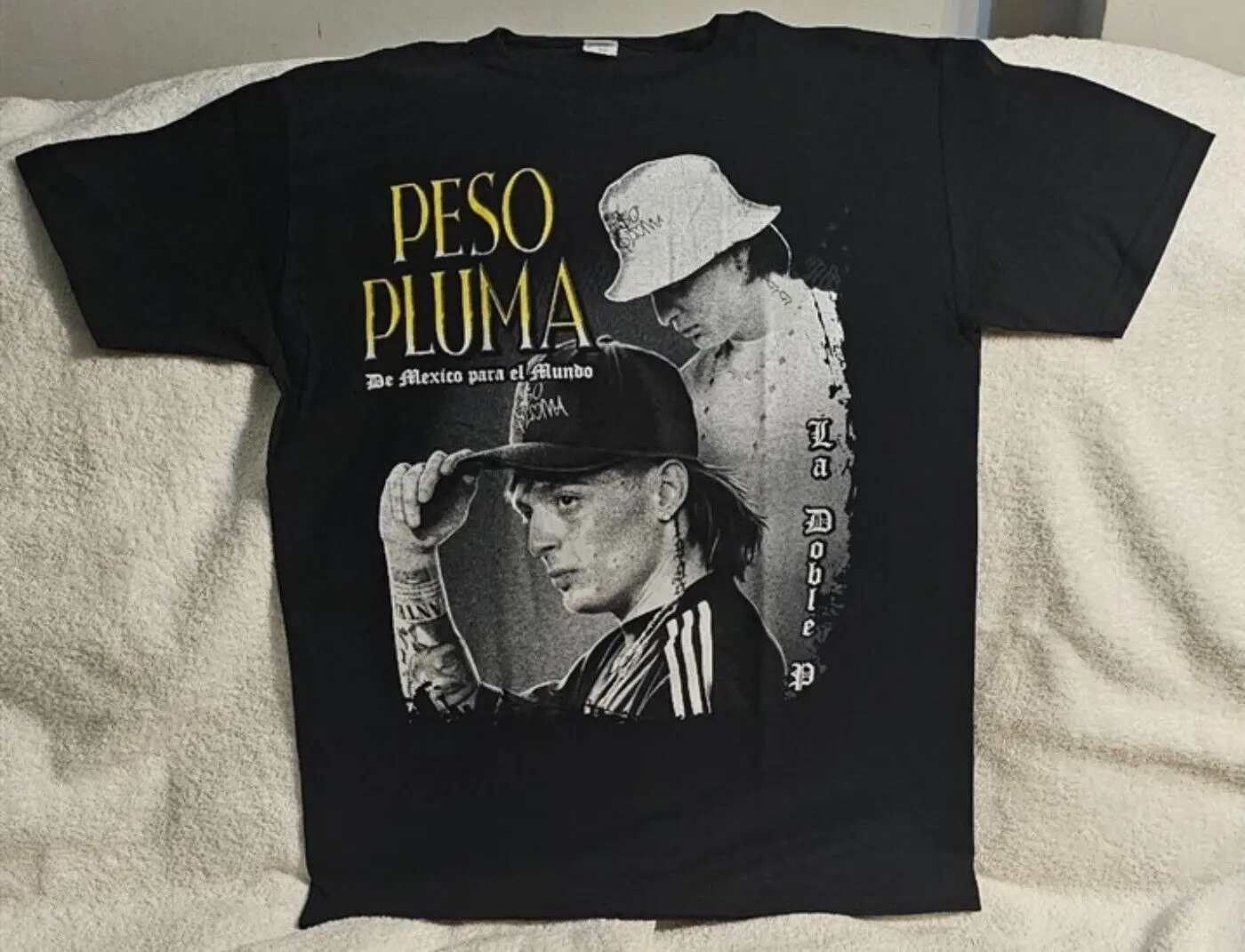 PESO PLUMA MEXICO MEXICAN SINGER MUSIC MUSICIAN DOBLE P RAP HIP HOP T-SHIRT