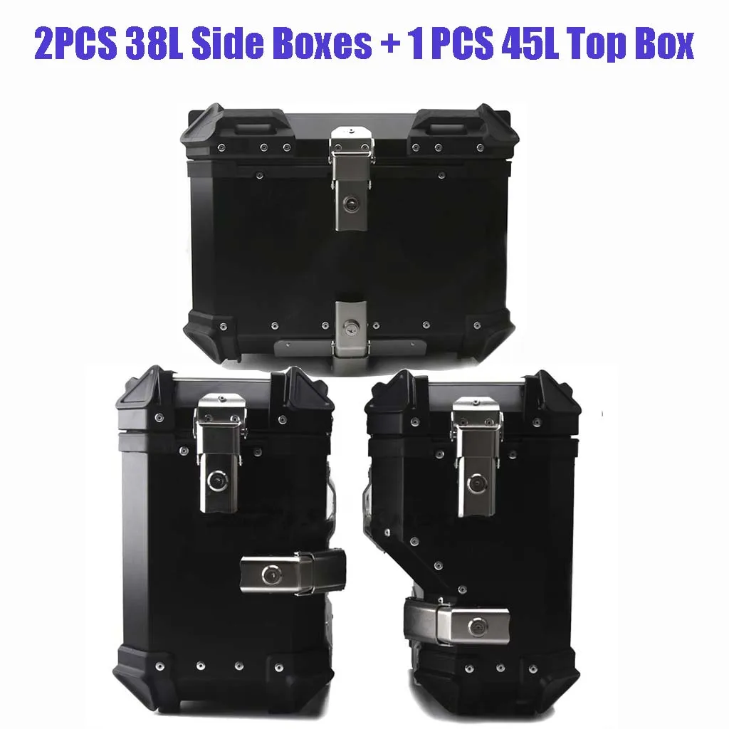 

38L Side Luggage Box + 45L Top Case For KTM 790 ADV Adventure R Motorcycle Saddlebag Helmet Toolbox Storage Trunk Bracket Plate