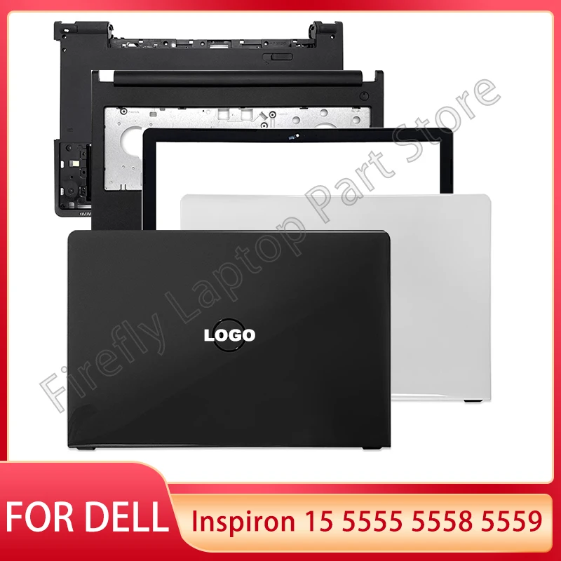 

New For Dell Inspiron 15 5555 5558 5559 Laptop LCD Back Cover Front Bezel Palmrest Lower Bottom Base Case Hinges Housing