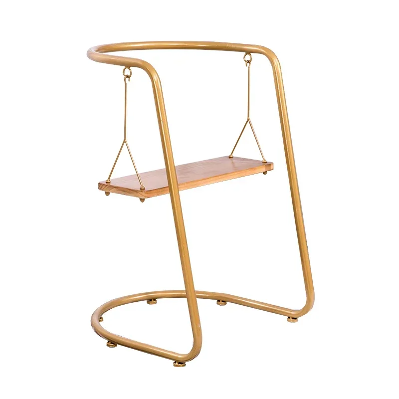 Nordic Living Room Chair Home Iron Swing Art Personality Rocking Chair Wrought Iron Single COFFEE Tea Shop Living Room Chairs