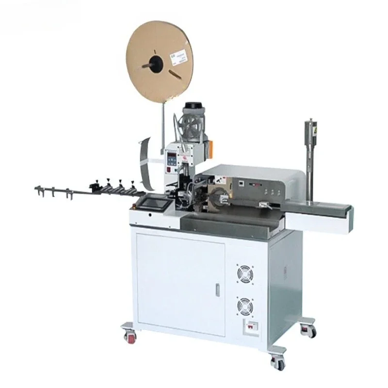 Automatic tin dipping terminal machine, peeling and wire pressing machine