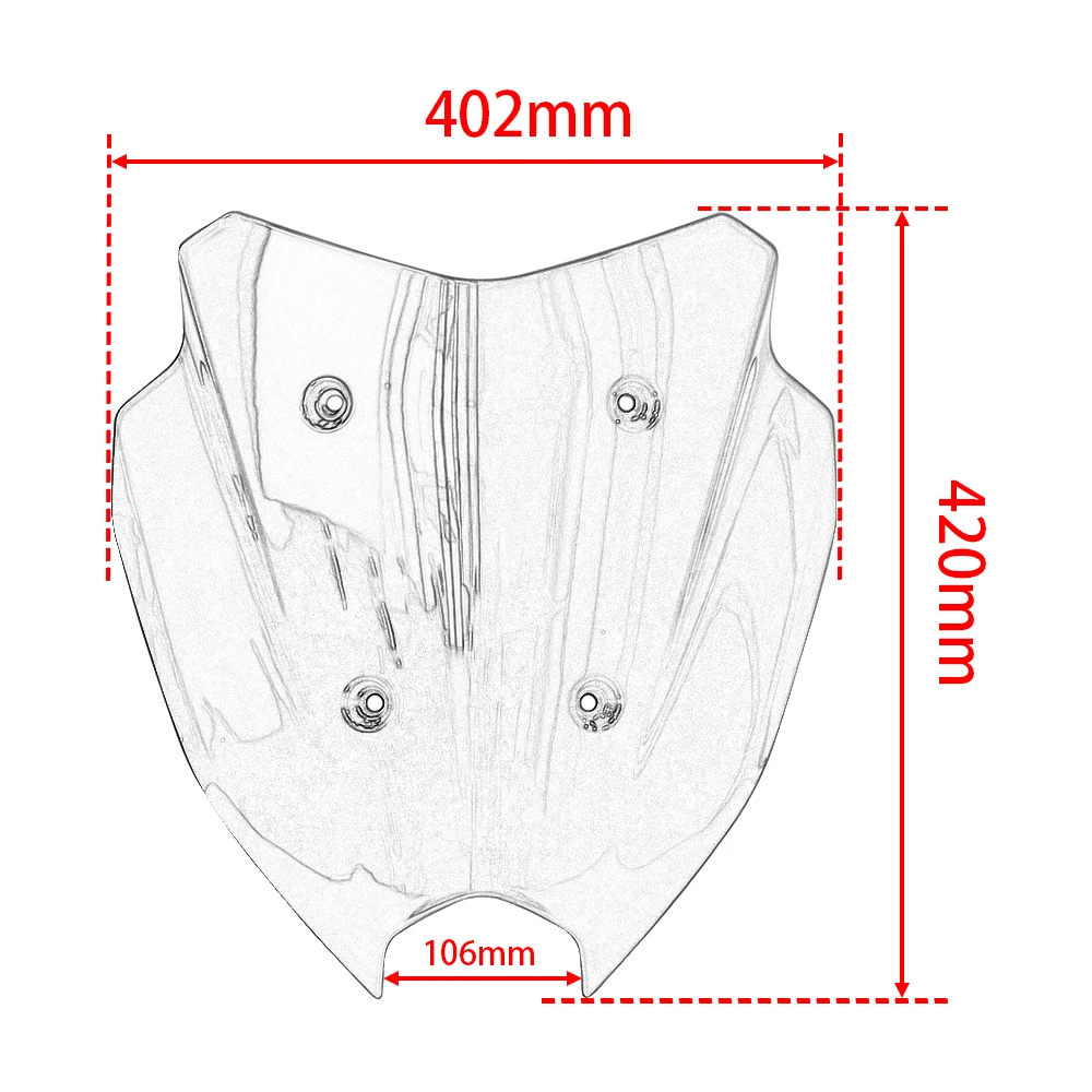 New Motorcycle Windscreen Guard FOR YAMAHA NMAX155 NMAX125 N-MAX155 V3 2025 2026 Shield Deflector Windshield Fairing Accessories