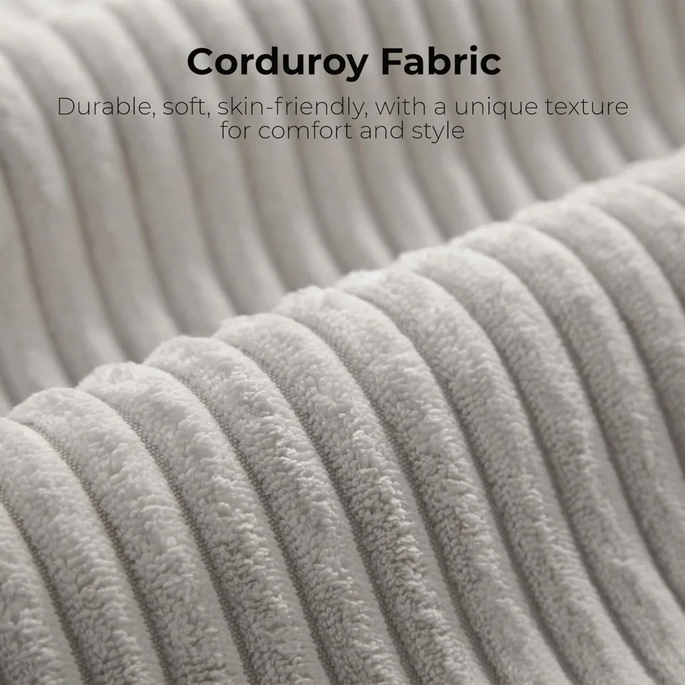 أريكة مقطعية حديثة على شكل حرف L مقاس 120 بوصة لغرفة المعيشة، تنجيد سروال قصير باللون الرمادي، أريكة كبيرة الحجم بثلاثة مقاعد بعمق