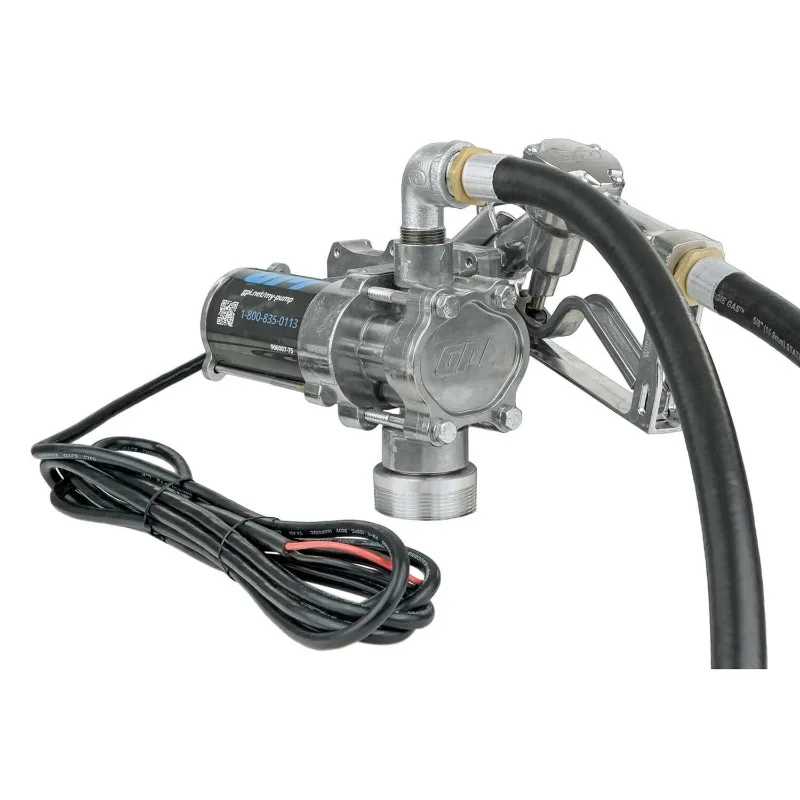 EZ-8 Fuel Transfer Pump, Manual Shut-Off Nozzle with Direct Mount, 8 GPM, 12 Volt (137100-01)