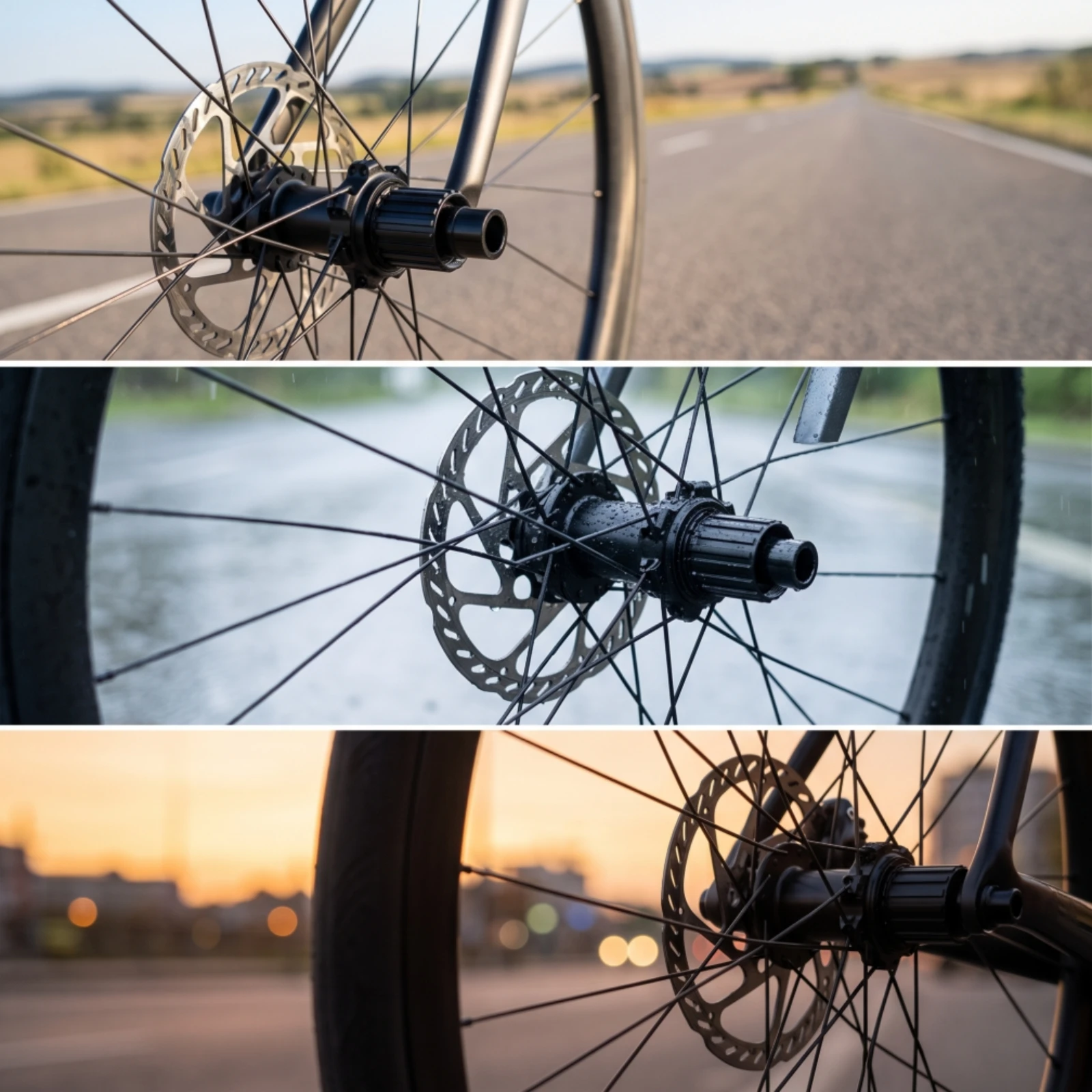 Hub Set with Thru Axle Center-Lock Disc Brake Hub Set Cycle Hubs 54T Ratchet Aluminum Alloy for Road Riders, Gravel Bike