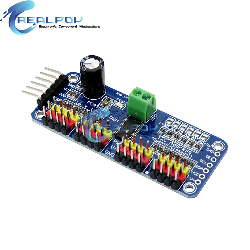 PCA9685PW 16 Channel 12-Bit PWM Servo Shield Driver I2C Interface PCA9685 Module For Raspberry Pi