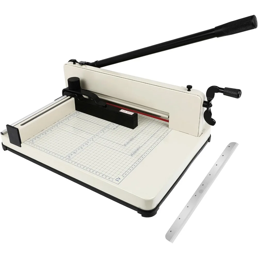 Heavy Duty Paper Cutter,17 Inch Guillotine Paper Cutter, One Replacement Blade for Free Cortadora