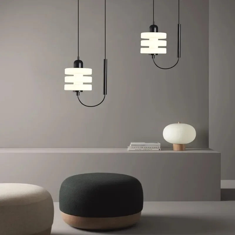 Sandyha nordischen kleinen Kronleuchter einfache Designer Glas LED Pendel leuchte für Schlafzimmer Wohnzimmer Schreibtisch Nachttisch Licht Wohnkultur