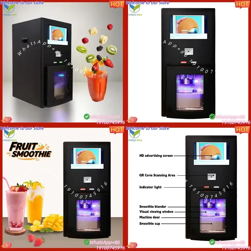 CECertificate VFresh Berserk Recommend Popular Design Digital Machine for Store Fruit Smoothie Vending Machine