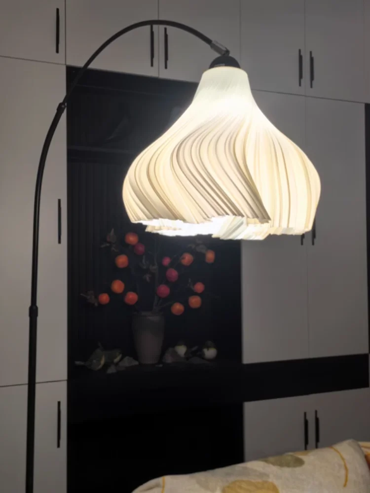 Mid Ancient Style Skirt Fishing Lamp Living Room Floor Lamp High-End Bedroom Desk Lamp Sofa Side Standing Lamp Decorative Light