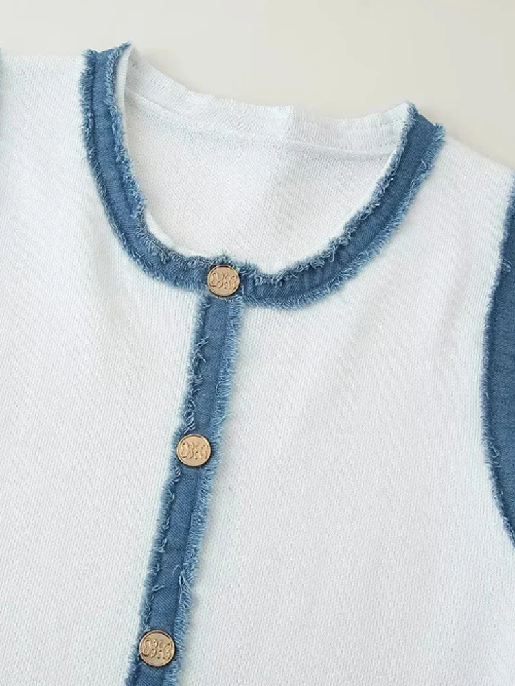 FSMG فساتين رعاة البقر الأنيقة المحبوكة النحيفة موضة الخامس الرقبة عالية الخصر بلا أكمام واحدة الصدر تنورة طويلة الصيف فيستدو