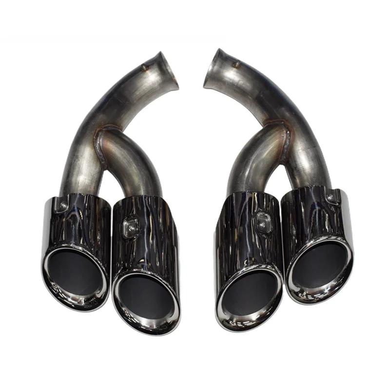 

Exhaust tip for 2015-2017 Porsche Cayenne Quad Round Square Tailpipe GTS Exhaust Pipe Muffler TURBO Exhaust Head