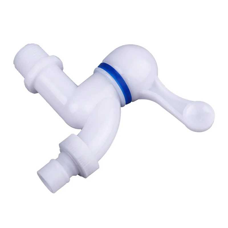 plastic faucet pp mini tap male thread white small Bibcock easy install washing machine wholesale garden